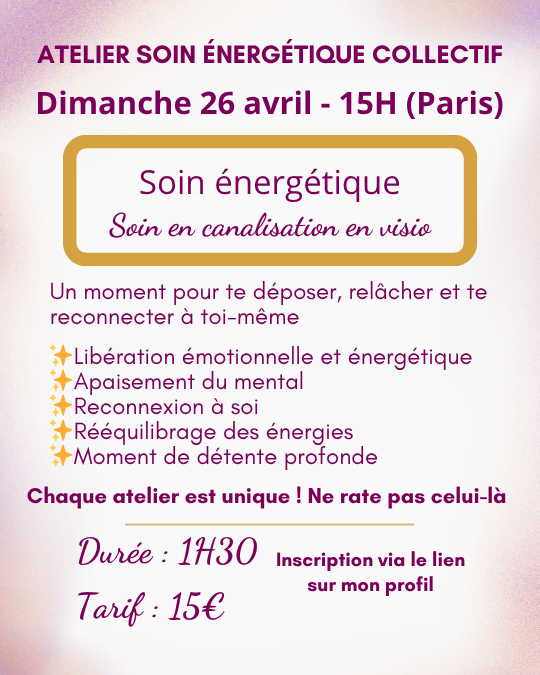 atelier soin énergétique Maieuxia