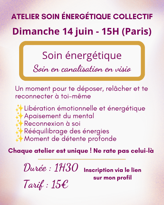 atelier soin énergétique Bordeaux